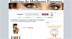 Desktop Screenshot of noticiasdemulheresfamosas.blogspot.com