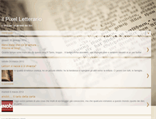 Tablet Screenshot of ilpixelletterario.blogspot.com