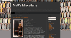 Desktop Screenshot of mattsmiscellany.blogspot.com