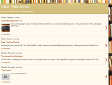Tablet Screenshot of idiotphilosophy.blogspot.com