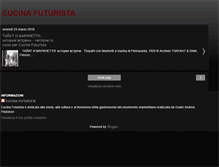 Tablet Screenshot of cucinafuturista.blogspot.com