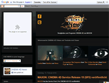 Tablet Screenshot of cinema4dnews.blogspot.com