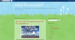 Desktop Screenshot of ethos-environment.blogspot.com