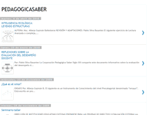 Tablet Screenshot of pedagogicasaber.blogspot.com