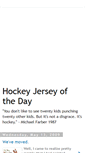 Mobile Screenshot of hockeyjerseyoftheday.blogspot.com