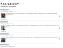 Tablet Screenshot of aime-dreams.blogspot.com