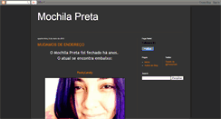 Desktop Screenshot of mochilapreta.blogspot.com