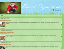 Tablet Screenshot of downsyndromediaries.blogspot.com