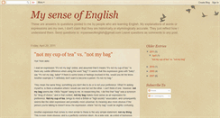 Desktop Screenshot of mysenseofenglish.blogspot.com