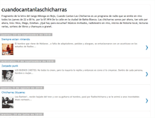 Tablet Screenshot of cuandocantanlaschicharras.blogspot.com