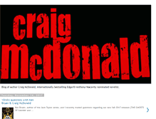 Tablet Screenshot of craigmcdonaldbooks.blogspot.com