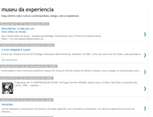 Tablet Screenshot of museudaexperiencia.blogspot.com