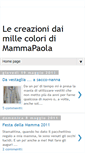 Mobile Screenshot of lecreazionidaimillecoloridimammapaola.blogspot.com