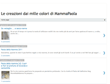 Tablet Screenshot of lecreazionidaimillecoloridimammapaola.blogspot.com