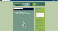Desktop Screenshot of newestsevenwonders.blogspot.com