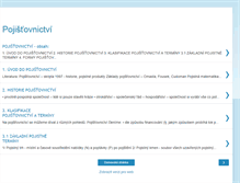 Tablet Screenshot of pojistovnictvi.blogspot.com