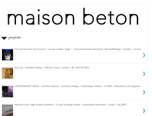 Tablet Screenshot of maisonbeton1.blogspot.com