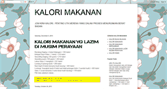 Desktop Screenshot of kalorimakanan2u.blogspot.com