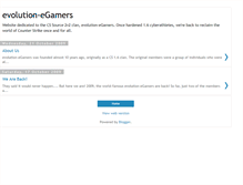 Tablet Screenshot of evo-egamers.blogspot.com