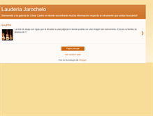 Tablet Screenshot of lauderiajarochelo.blogspot.com