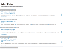 Tablet Screenshot of cyberdivide.blogspot.com