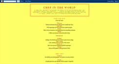 Desktop Screenshot of chefintheworld.blogspot.com