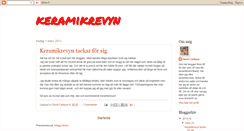 Desktop Screenshot of keramikrevyn.blogspot.com