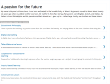 Tablet Screenshot of apassionforthefuture.blogspot.com