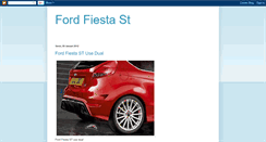 Desktop Screenshot of ford-fiesta-st.blogspot.com