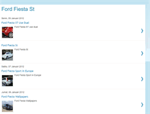 Tablet Screenshot of ford-fiesta-st.blogspot.com