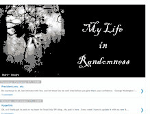 Tablet Screenshot of mylifeinrandomness.blogspot.com