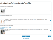 Tablet Screenshot of fabulousfreakyfun.blogspot.com