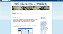Desktop Screenshot of kuhltechnology.blogspot.com