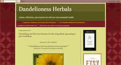 Desktop Screenshot of dandelionessherbals.blogspot.com
