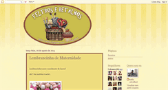 Desktop Screenshot of feltroseretalhos.blogspot.com