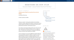 Desktop Screenshot of heritiersdonjuan.blogspot.com