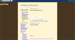 Desktop Screenshot of gettingoutofthehouse.blogspot.com