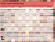 Tablet Screenshot of katiesquietquilting.blogspot.com