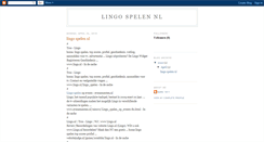 Desktop Screenshot of lingo-spe-len-nl.blogspot.com