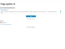 Tablet Screenshot of lingo-spe-len-nl.blogspot.com