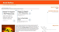 Desktop Screenshot of acidrefluxreport.blogspot.com