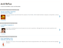 Tablet Screenshot of acidrefluxreport.blogspot.com