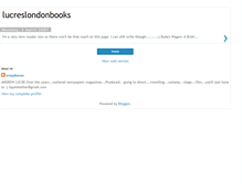 Tablet Screenshot of lucreslondonbooks.blogspot.com