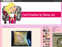Tablet Screenshot of cardcreationsbysharonjoy.blogspot.com