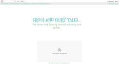 Desktop Screenshot of hornedfrogsandfairytales.blogspot.com