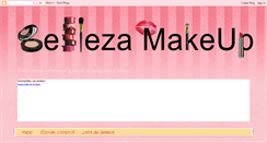 Desktop Screenshot of bellezamakeup1.blogspot.com