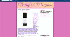 Desktop Screenshot of beautynbargains.blogspot.com