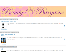 Tablet Screenshot of beautynbargains.blogspot.com