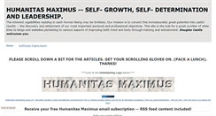 Desktop Screenshot of humanitasmaximus.blogspot.com