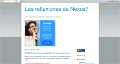 Desktop Screenshot of nexus7reflexiones.blogspot.com
